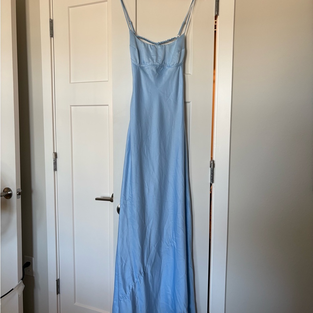 PRINCESS POLLY - Ravia Maxi Dress Blue - Picture 3 of 10